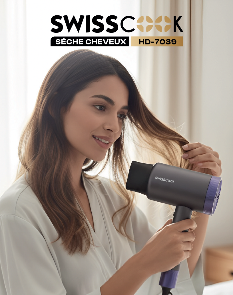 Sèche cheveux HD-7039 Swisscook – Image 2